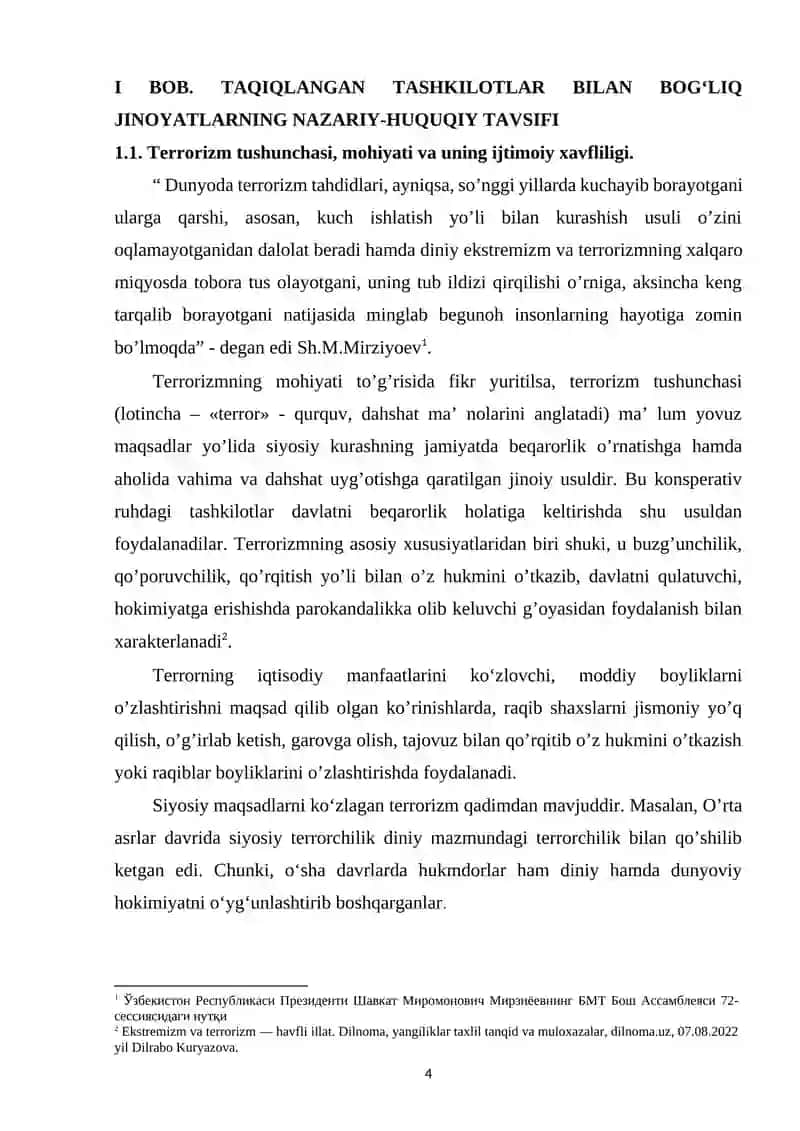 Diniy ekstremizm xususiyatidagi jinoyatlarni tergov qilish amaliyoti 4