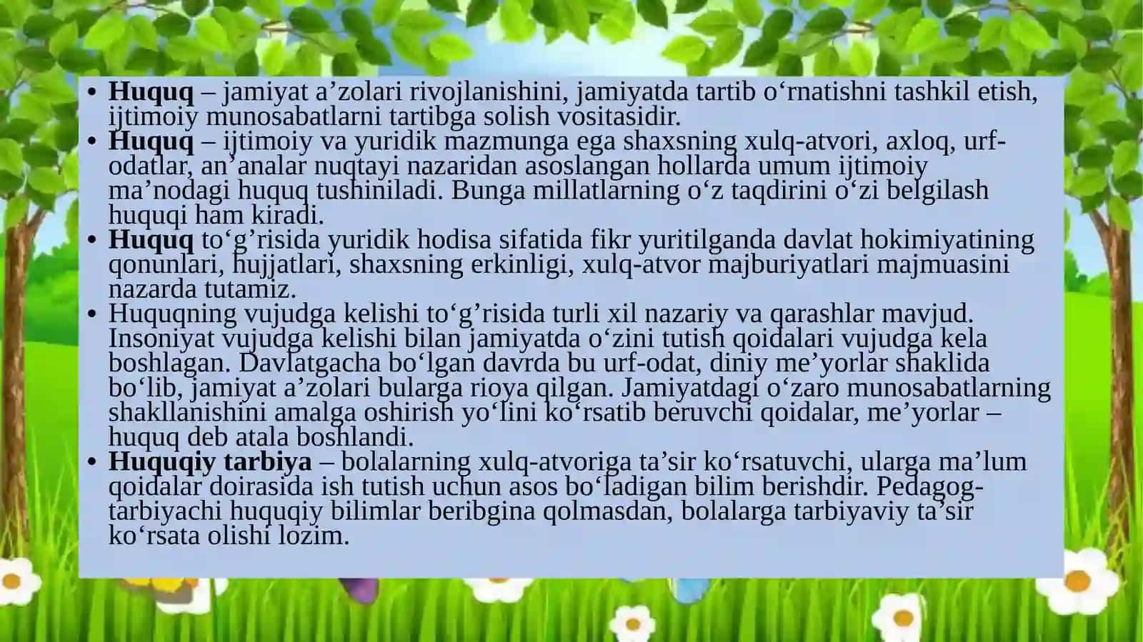 Maktabgacha yoshdagi bolalarga huquqiy tarbiya berish 4