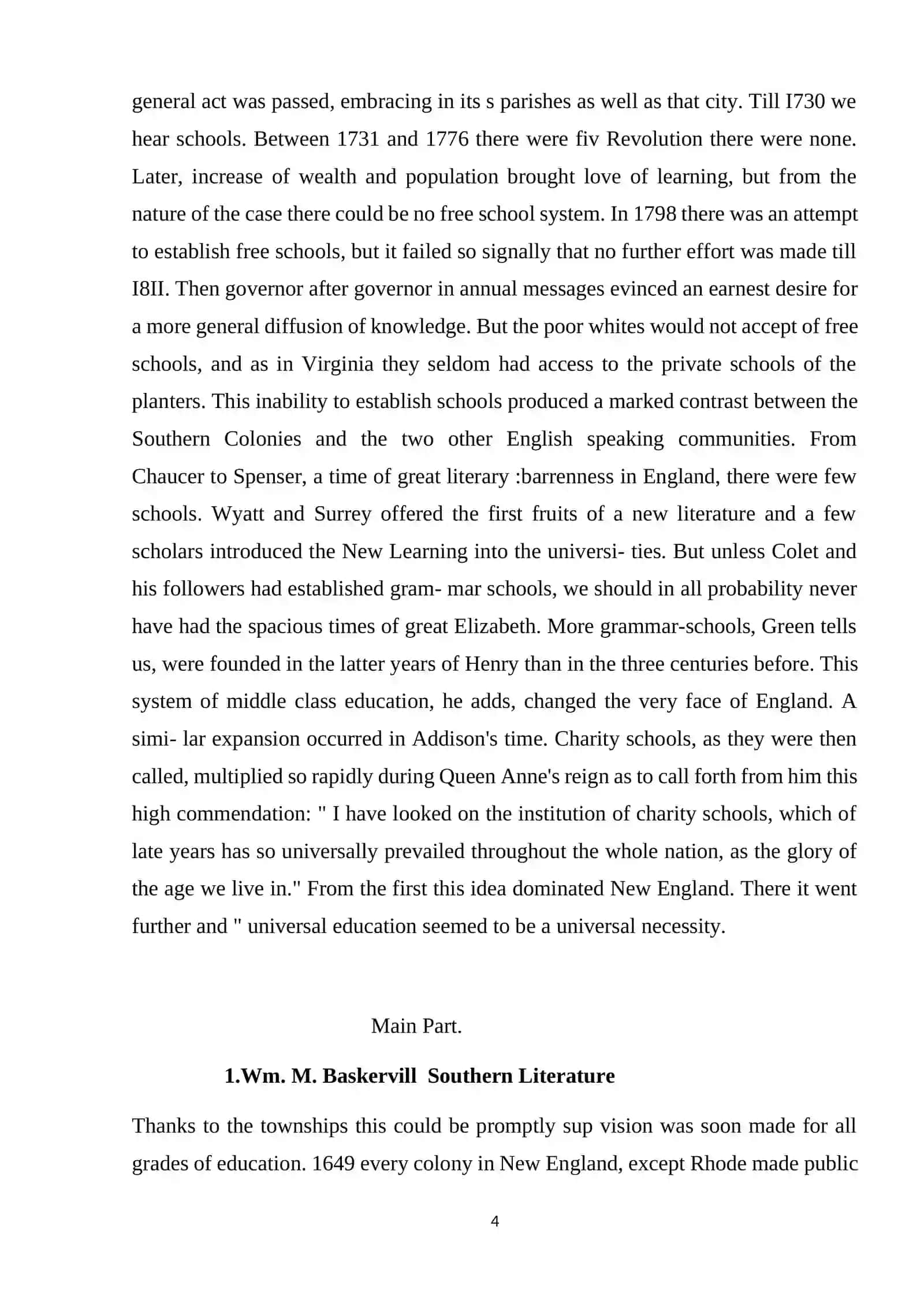 Southern Literature 4