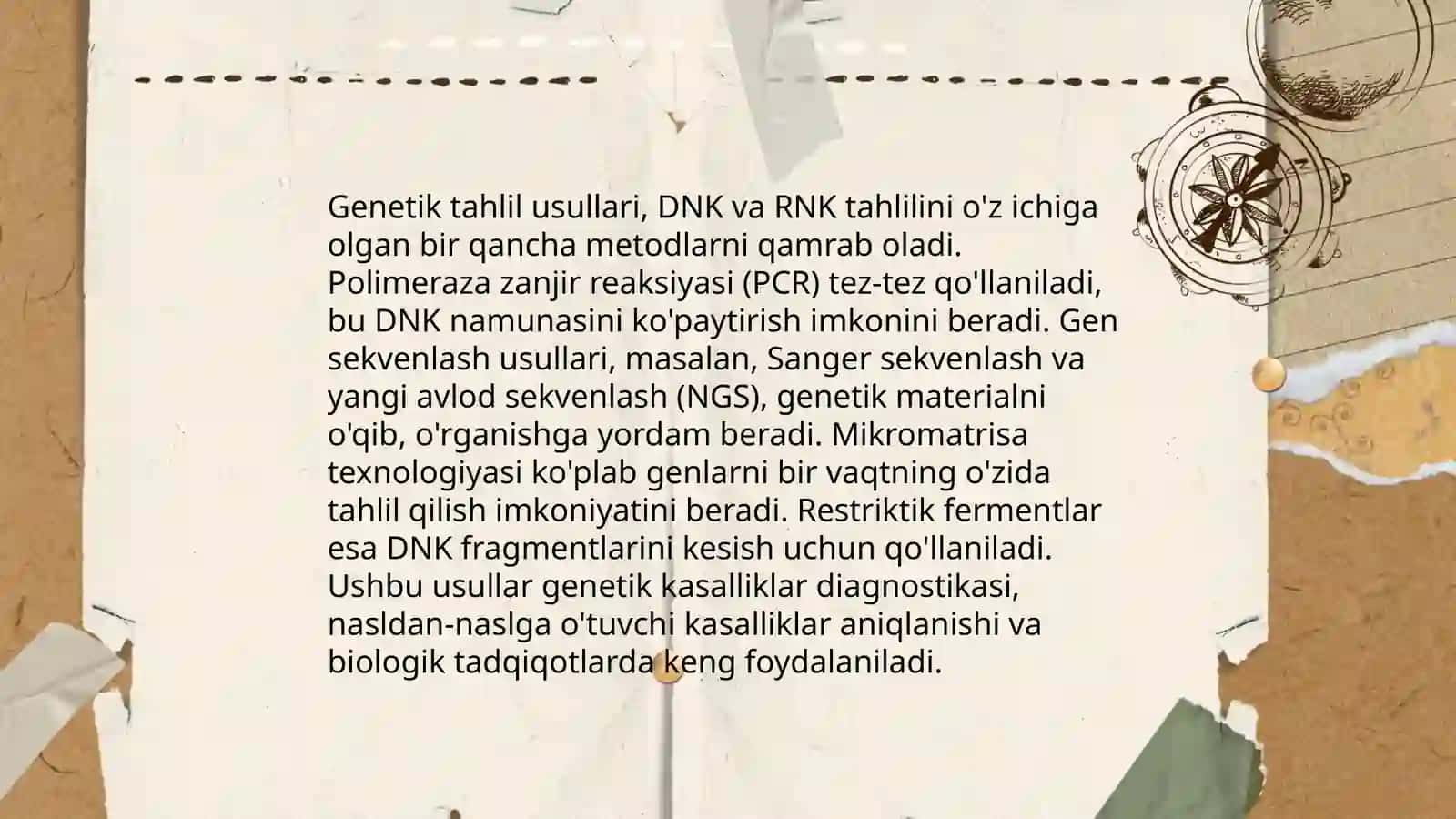 Retsessiv mutatsiyalarni aniqlash metodlari 4