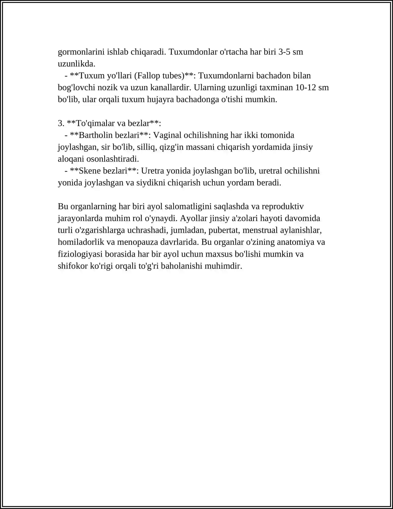 AYOLLAR JINSIY A'ZOLARI KLINIK ANATOMIYASI 4