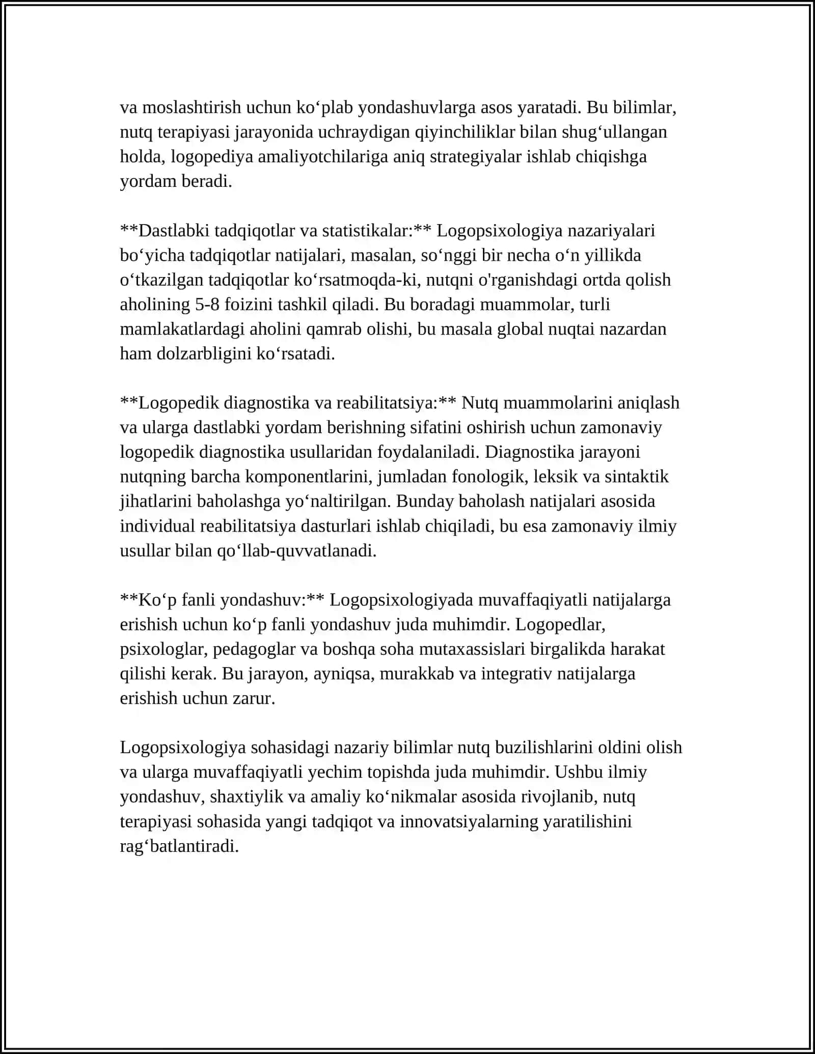 LOGOPSIXOLOGIYA VA PSIXOLOGIK KORREKSIYA METODLARI FANINING ILMIY-NAZARIY ASOSLARI 4