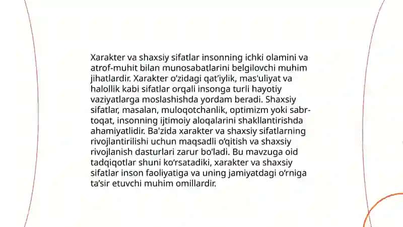 Harakter 4