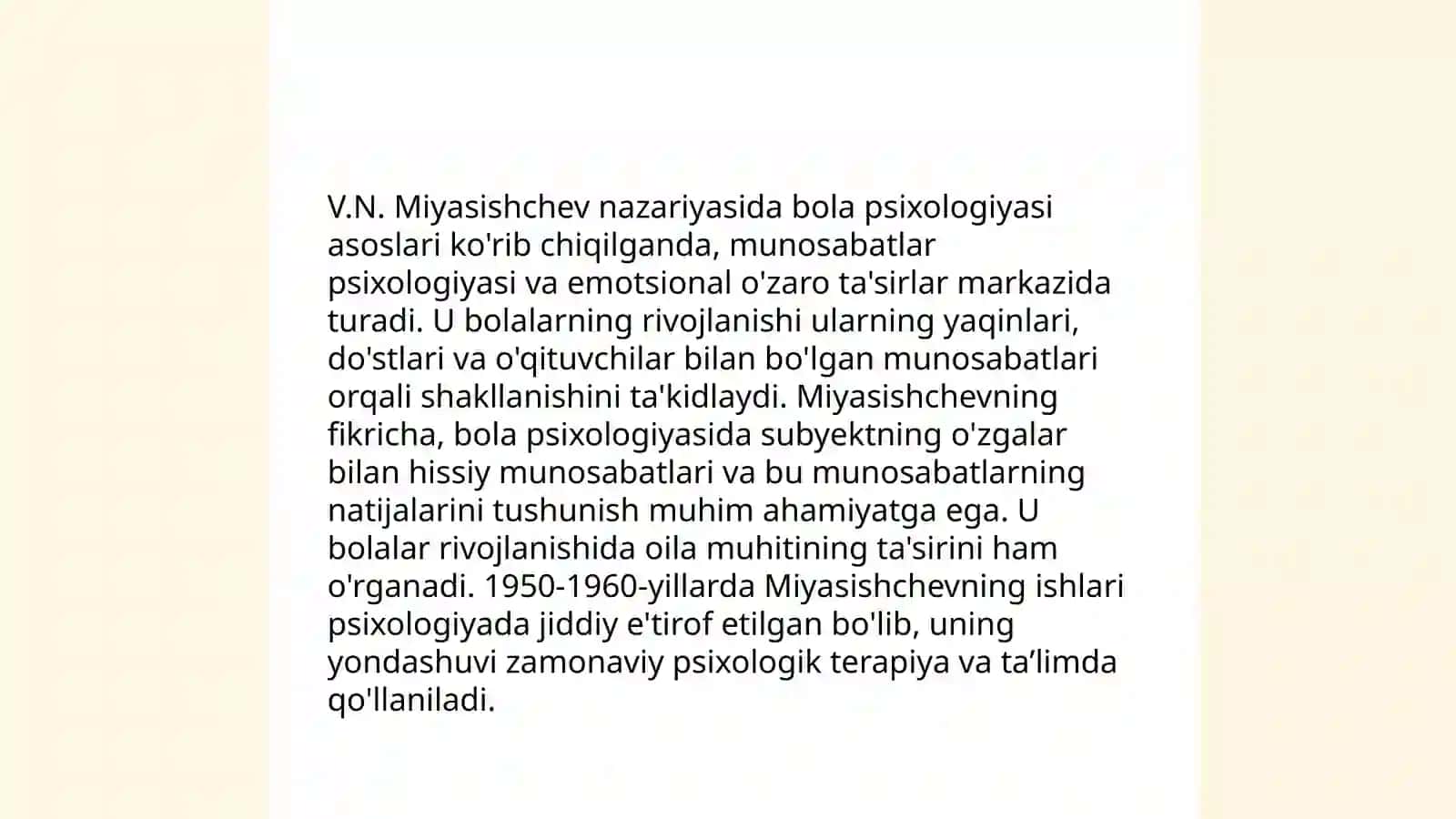 Munosabatlar psixologiyasida bola psixik taraqqiyoti qonuniyatlarining yoritilishi 4