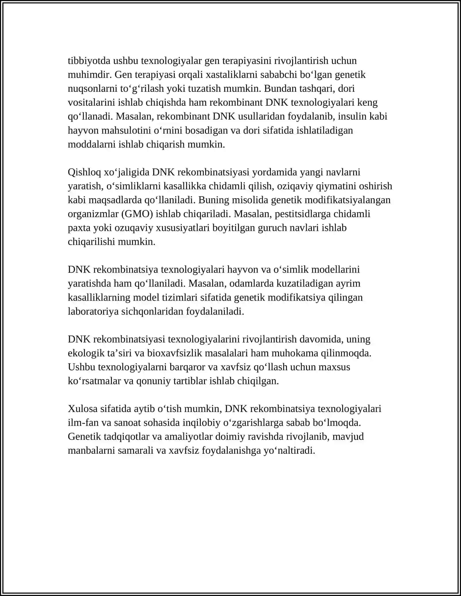 DNK rekombinatsiyasi texnologiyasi 4