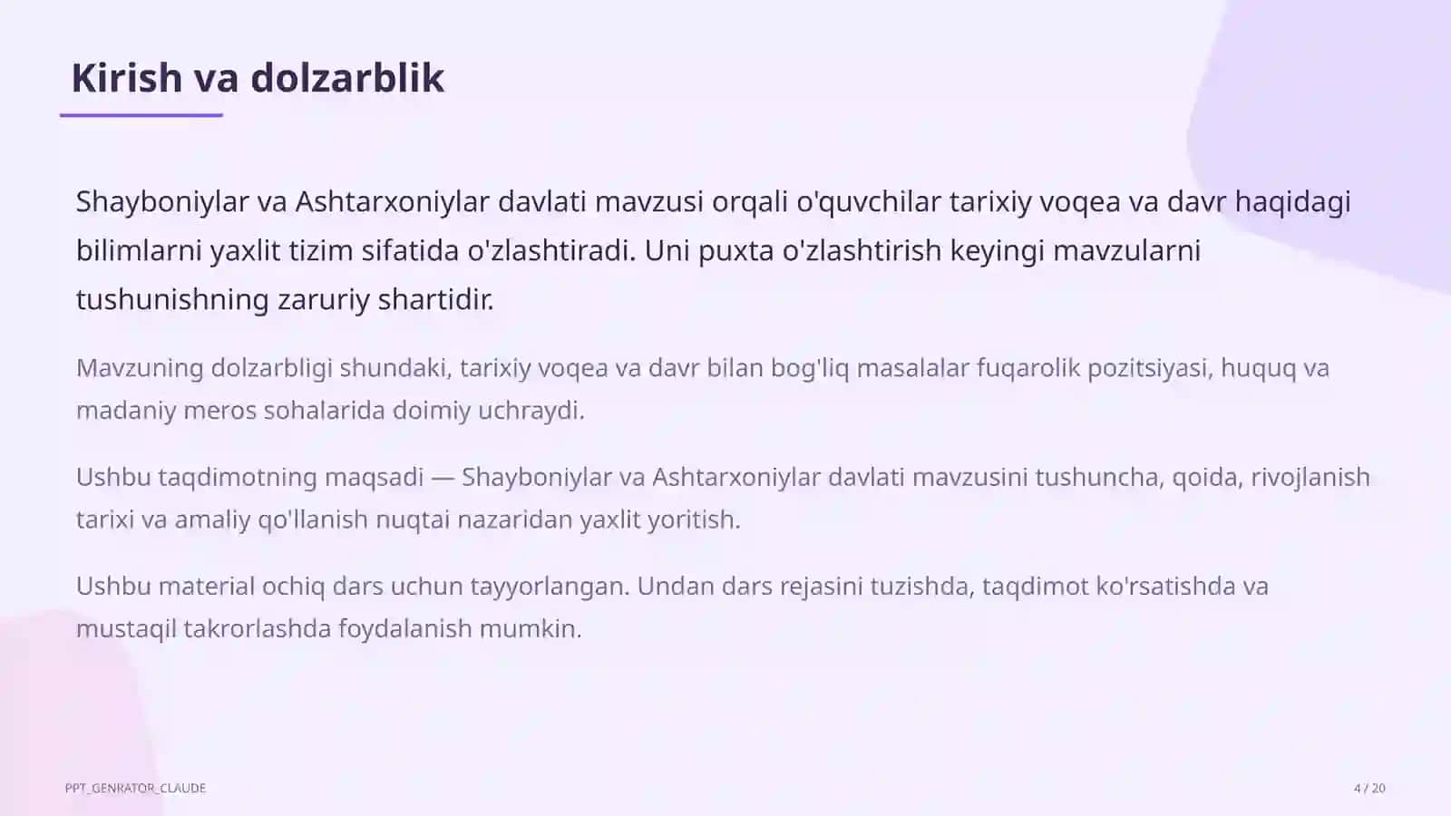 Shayboniylar va Ashtarxoniylar davlati (8-sinf) 4
