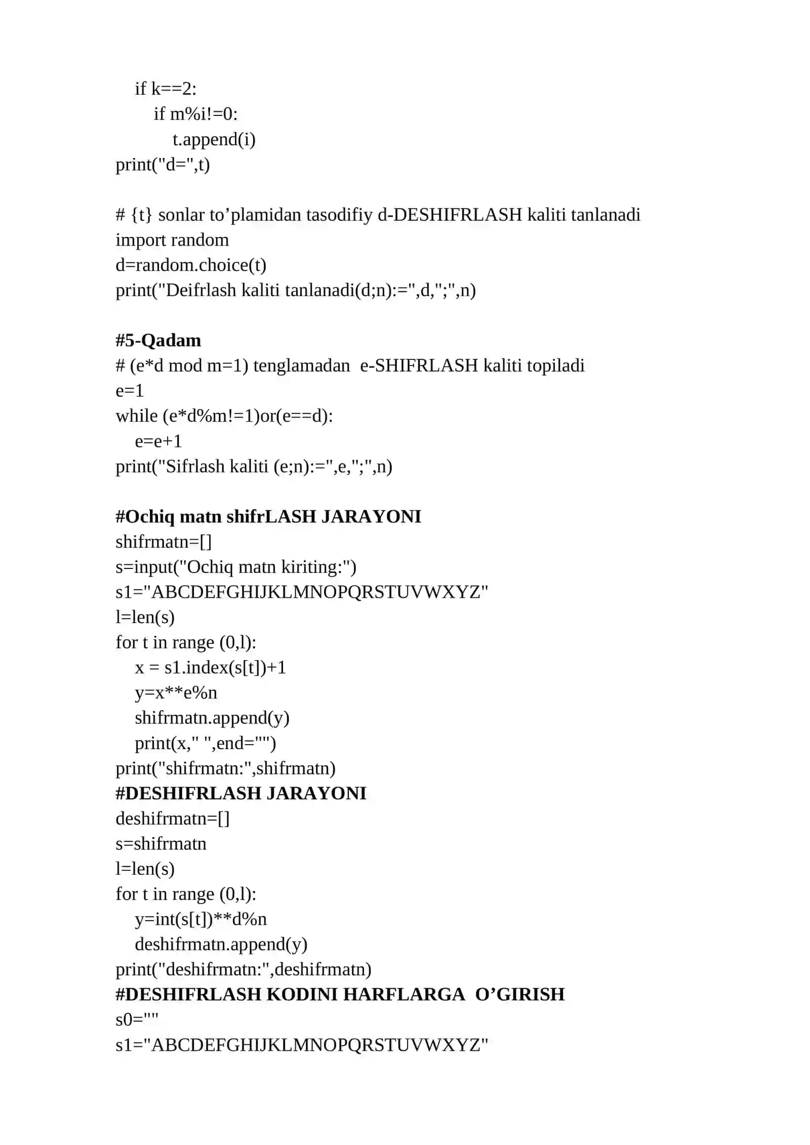 RSA algoritmi 4