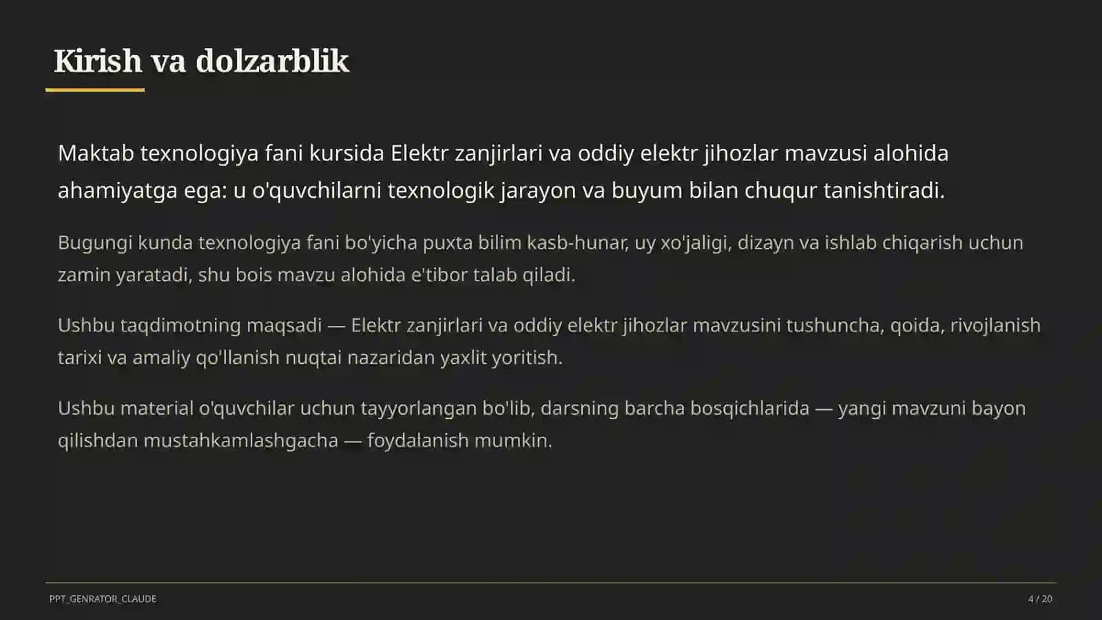 Elektr zanjirlari va oddiy elektr jihozlar (7-sinf) 4