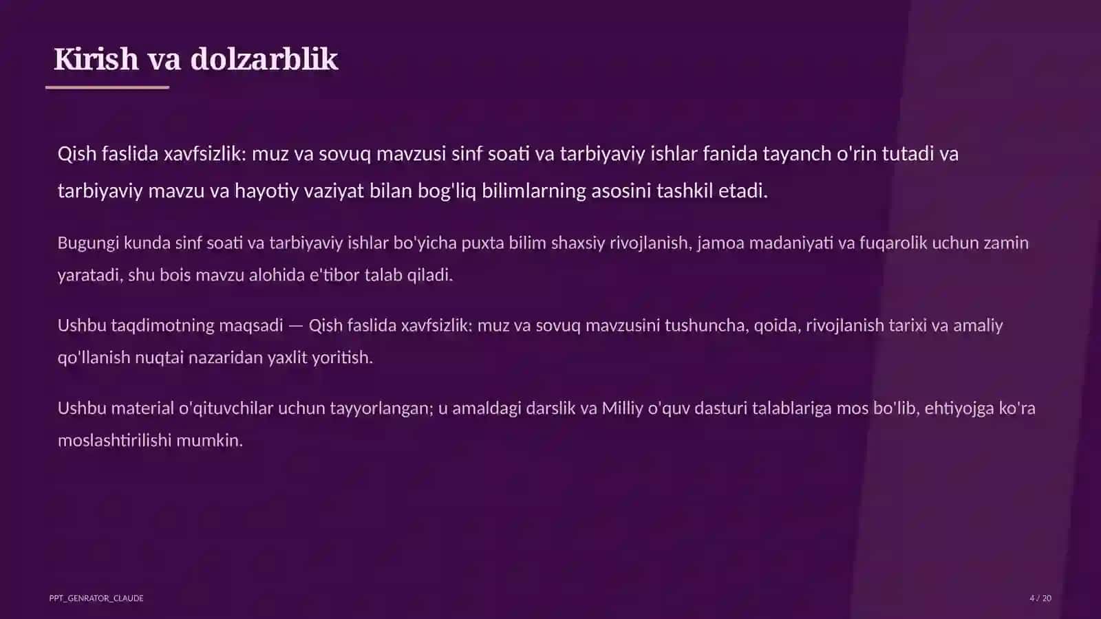 Qish faslida xavfsizlik: muz va sovuq 4