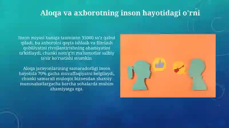 Muloqat va malumotning inson hayotidagi orni va ahamiyati 4