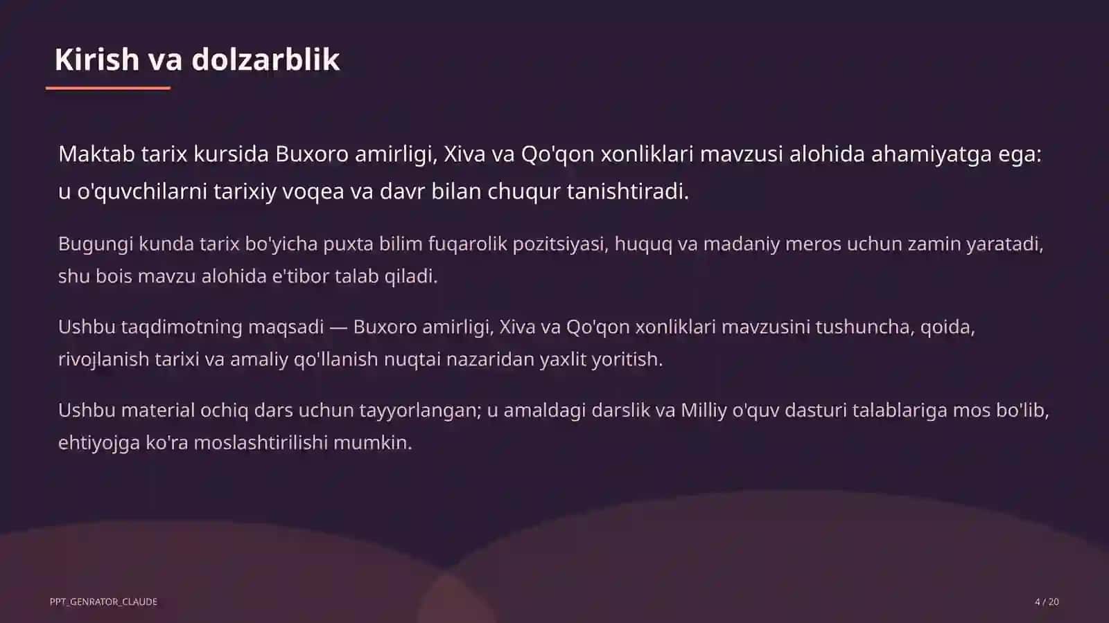 Buxoro amirligi, Xiva va Qo'qon xonliklari (8-sinf) 4