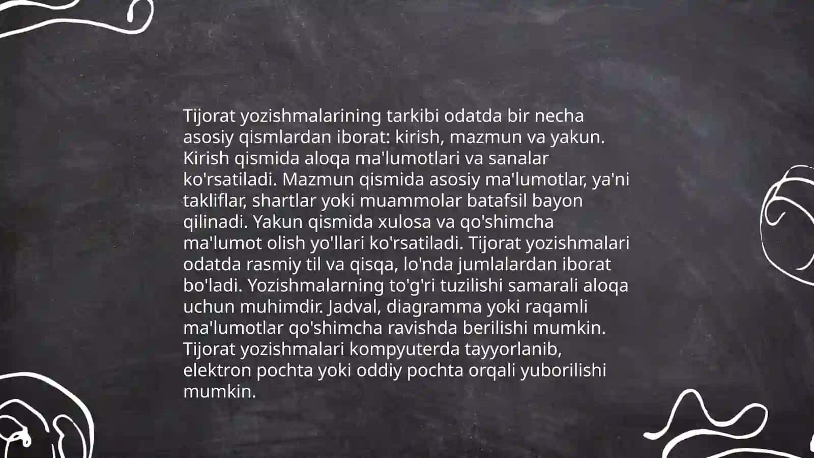Diplomatik va tijorat yozishmalari 4