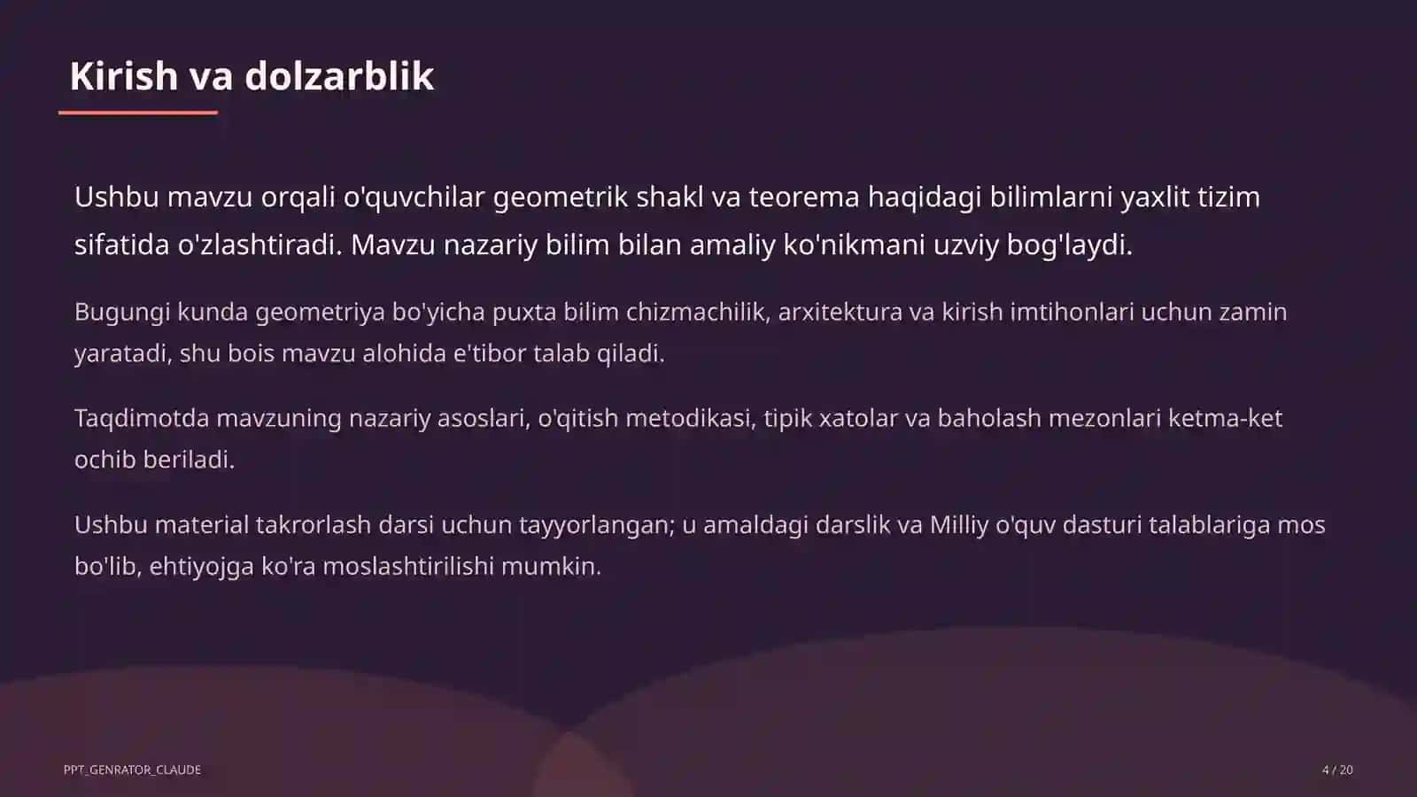 Fazoda perpendikulyarlik: uch perpendikulyar teoremasi (10-sinf) 4