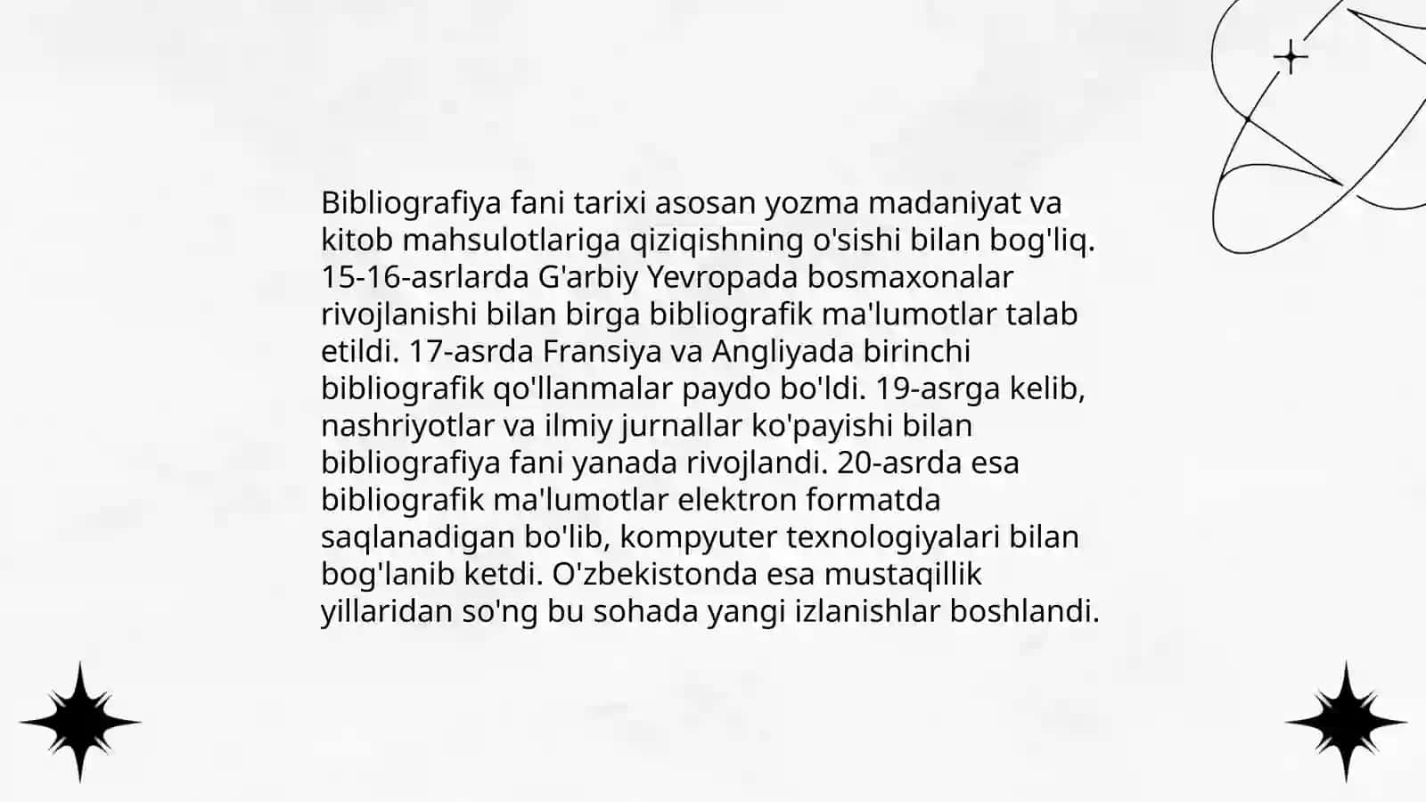 Bibliografiya fanining predmeti va vazifalari 4