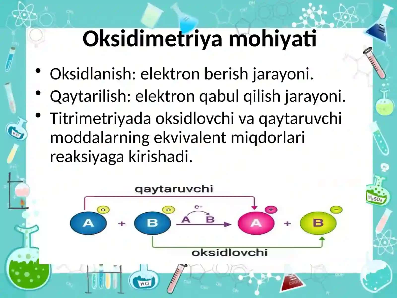 Oksidimetriya usulining klinik laboratoriyalarda qo’llanilishi 4