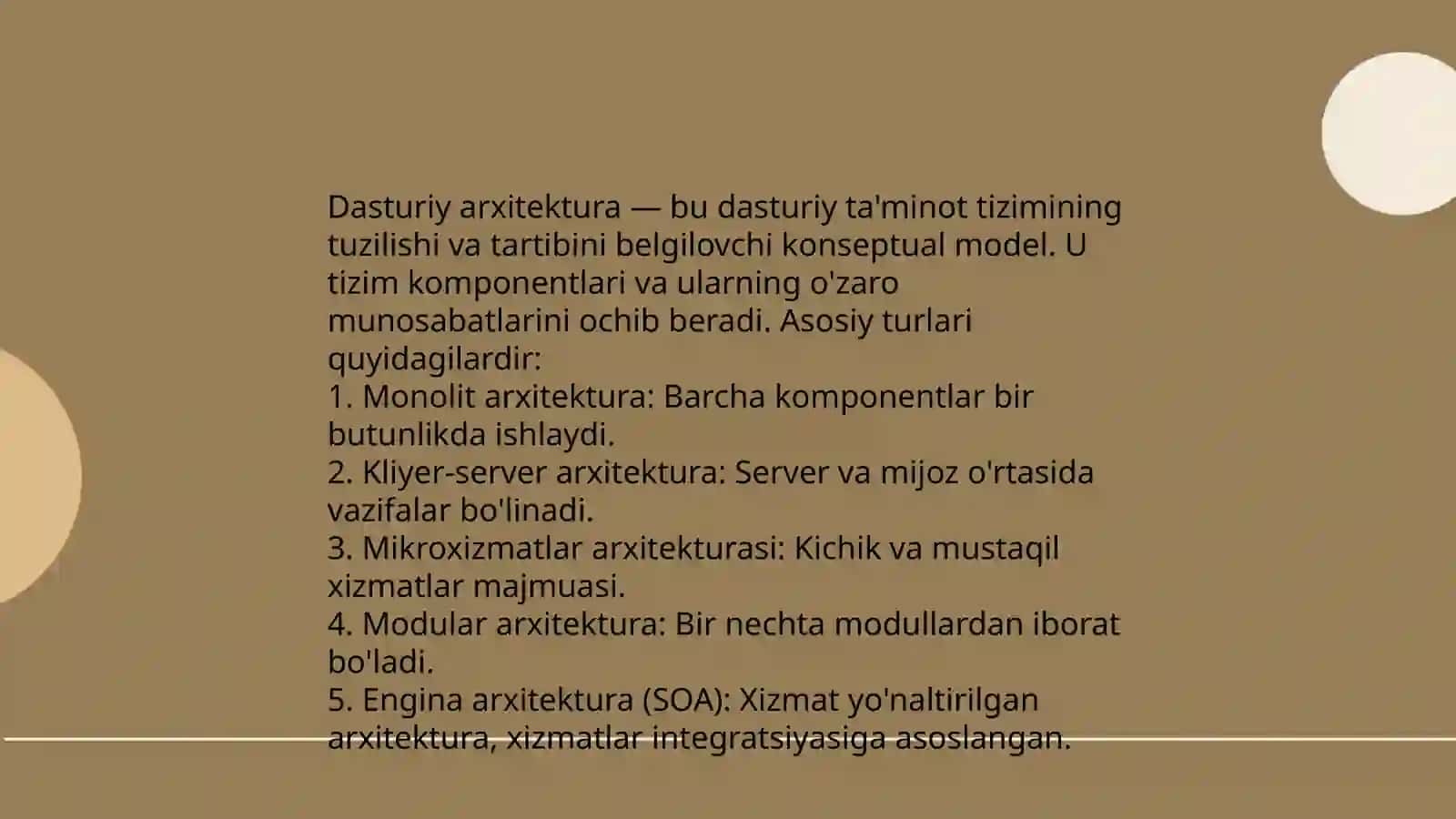 Dastiriy ta’minotni konstruktsiyalashning asosiy yo‘nalishlarining tahlili 4