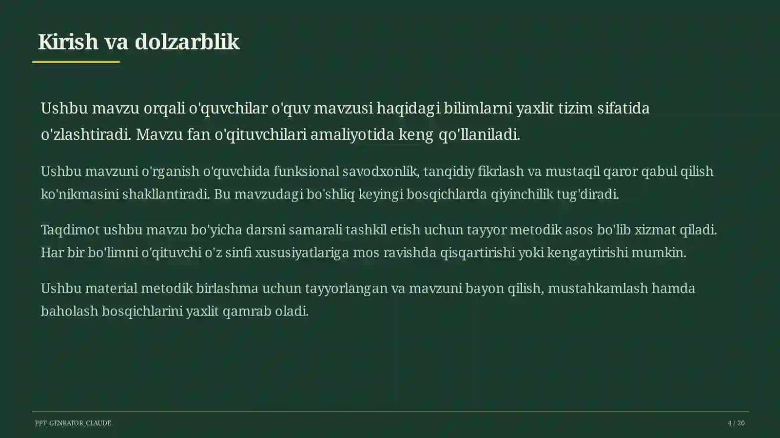Differensiallashtirilgan ta'lim 4