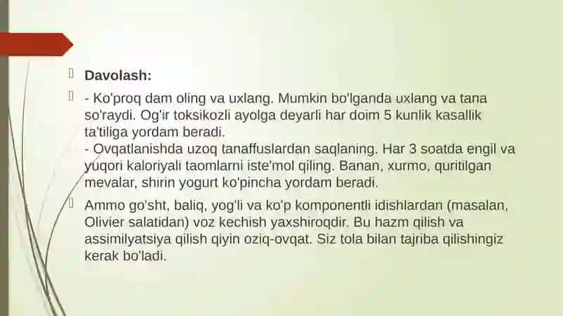 Homiladorlar ko‘ngil aynishi va qusishi 4