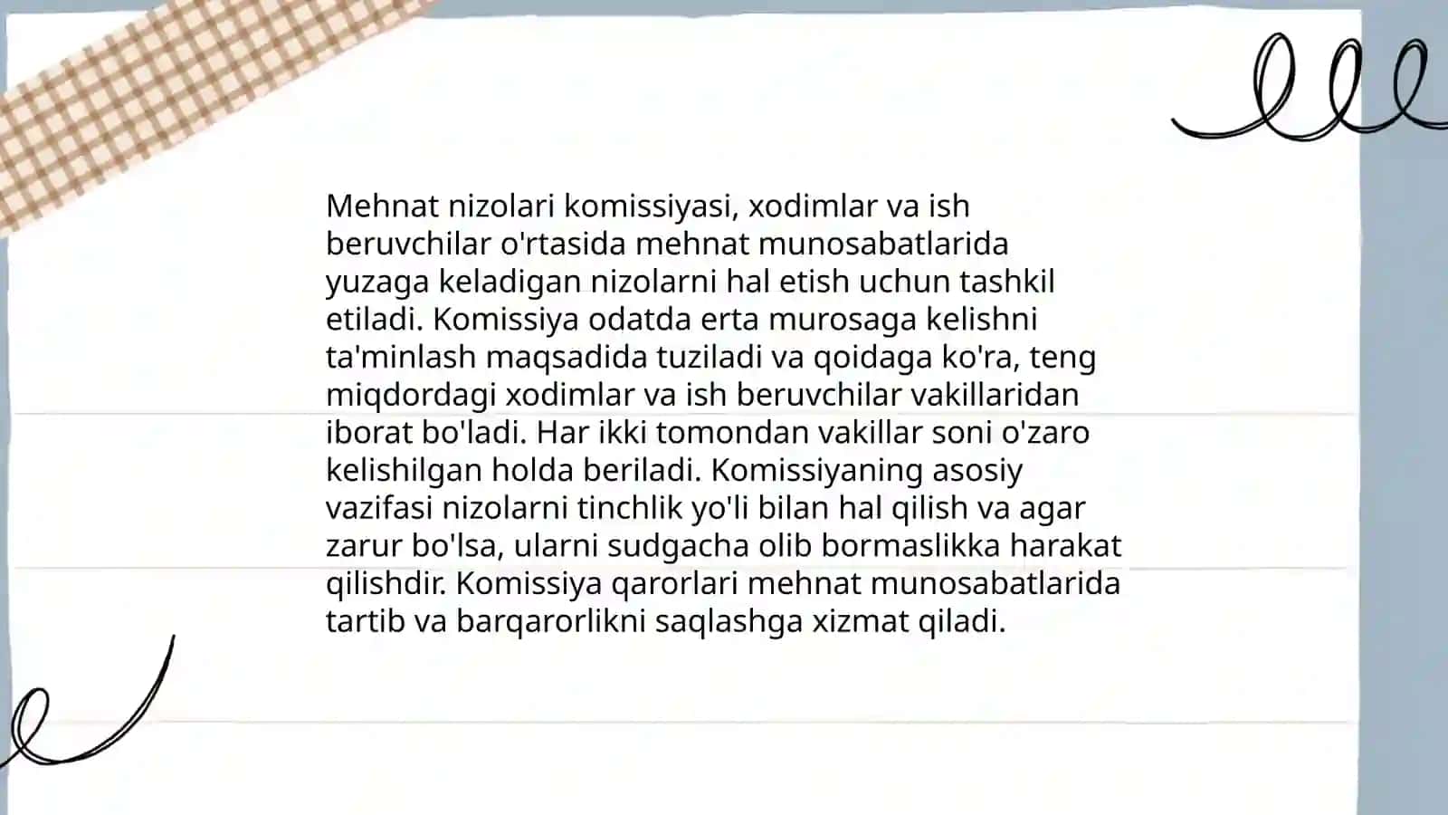 Mehnat nizolar komissiyasini tuzish 4