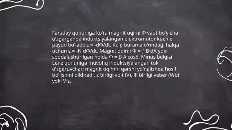 Elektromagnit induksiya hodisasi 4