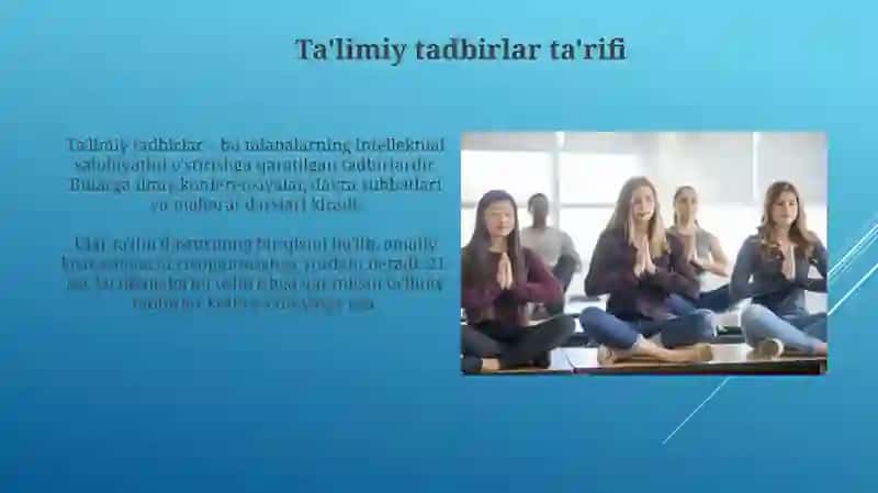 Oliy ta’lim muassasalarida tashkil etiladigan ma’naviy-ma’rifiy tadbirlar 4