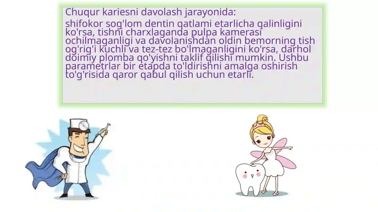CHUQUR KARIESNI DAVOLASH 4