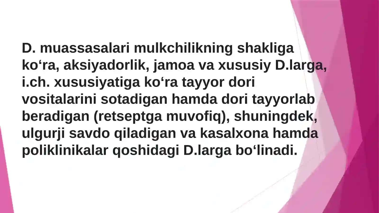 Dorixona  tarmoqlari  faoliyati 4