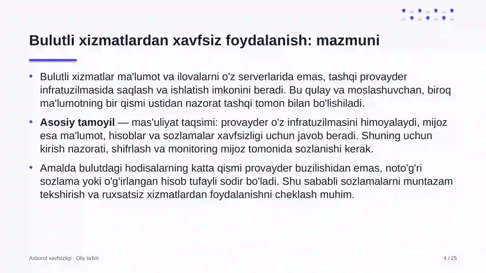 marosim xizmatlarida bulutli xizmatlardan xavfsiz foydalanish 2729 4