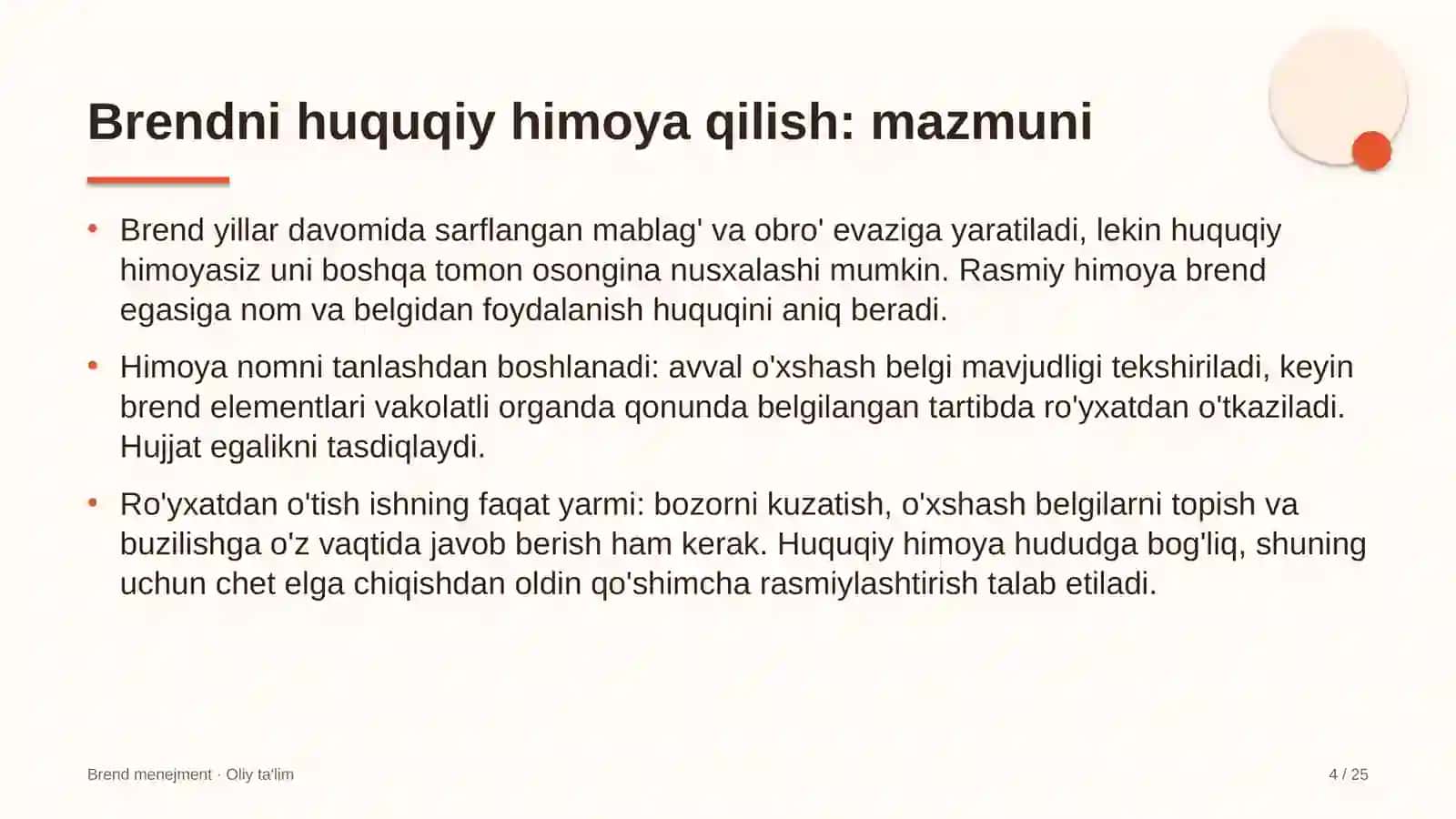 til o'rgatish markazlarida brendni huquqiy himoya qilish 8150 4