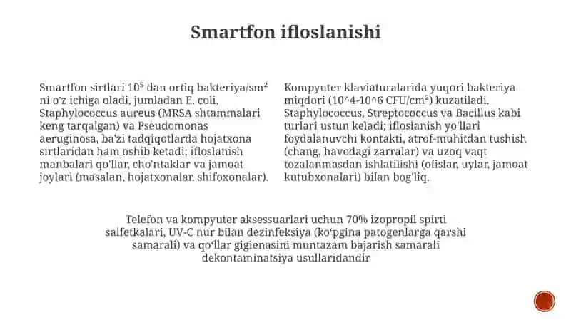Kompyuter va telefonlarning bakterial kontaminasiyasi 4