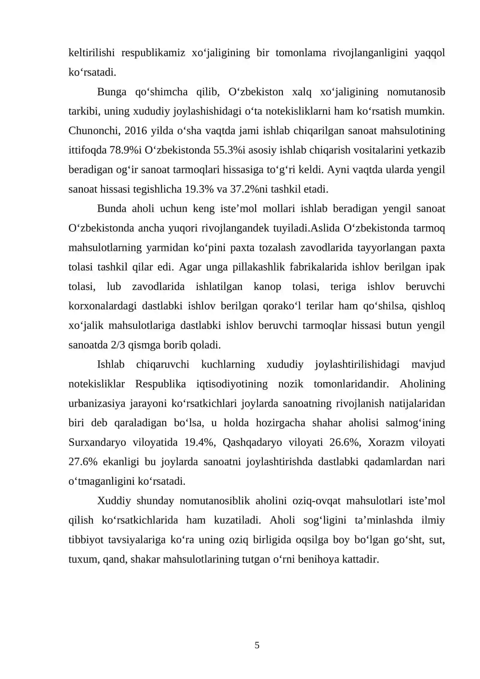 Sanoat klassfikatsiyasi va uni tarmoqlarga ajratish 4
