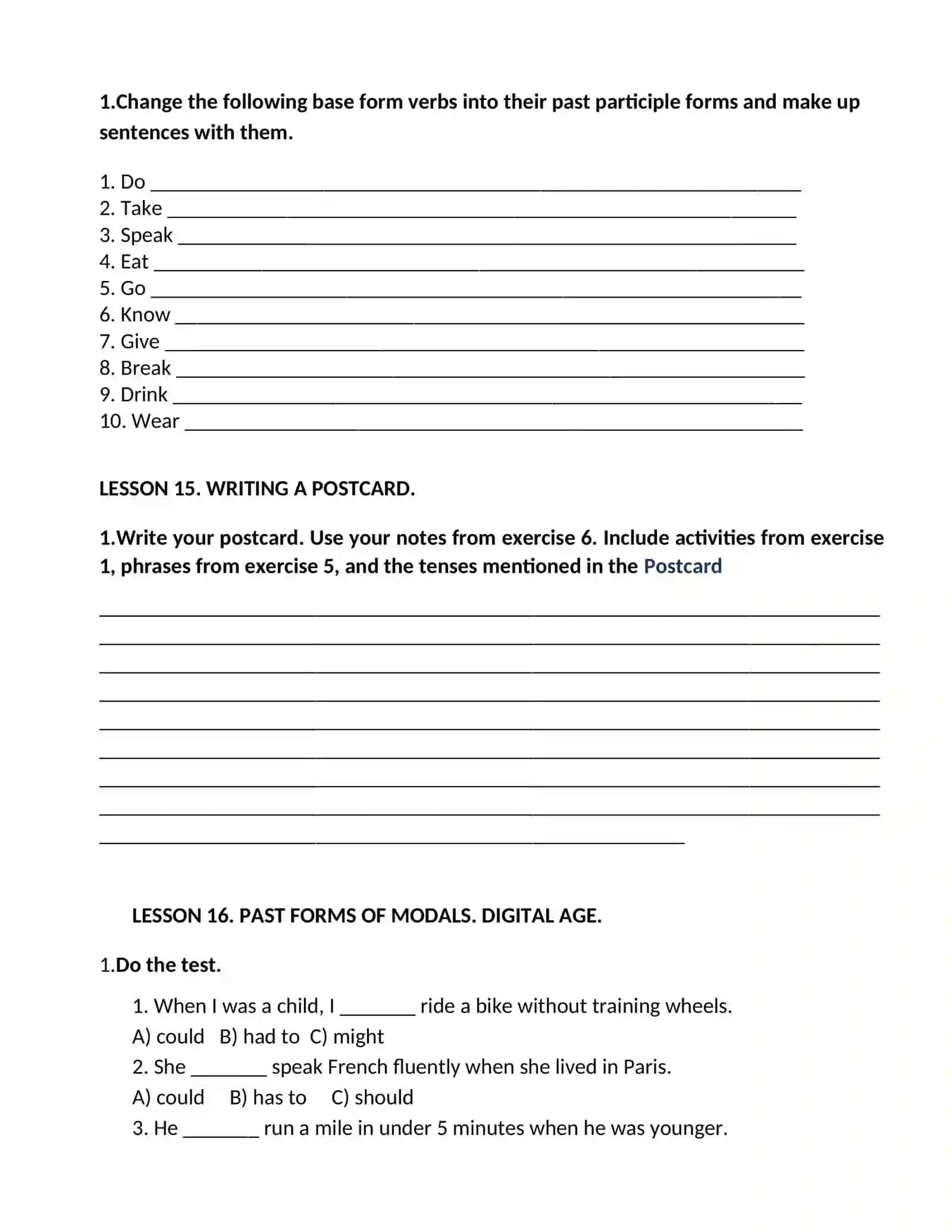 LESSON 9. COUNTABLE AND UNCOUNTABLE NOUNS 4