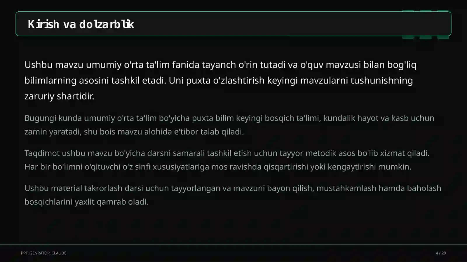 Al-Xorazmiy, Mirzo Ulug'bek va Ibn Sino ixtisoslashtirilgan maktablari: iqtidorli o'quvchilar uchun yo'l 4