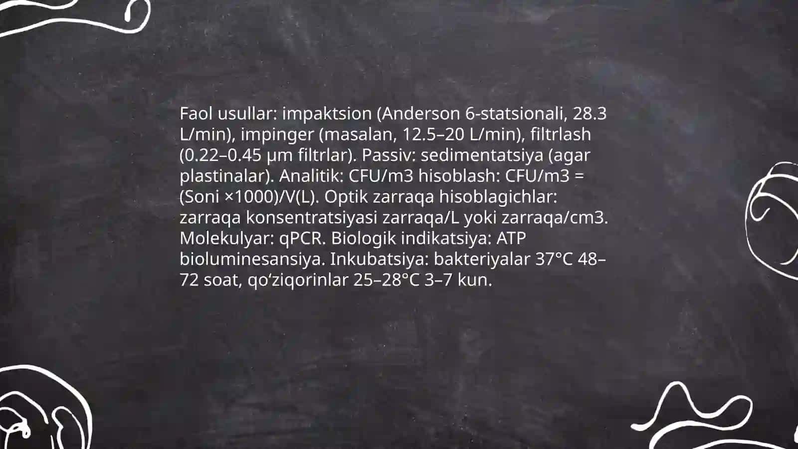 Stomatolog xonalari havosining antropogen gigiyenik baholash metodologiyasi 4