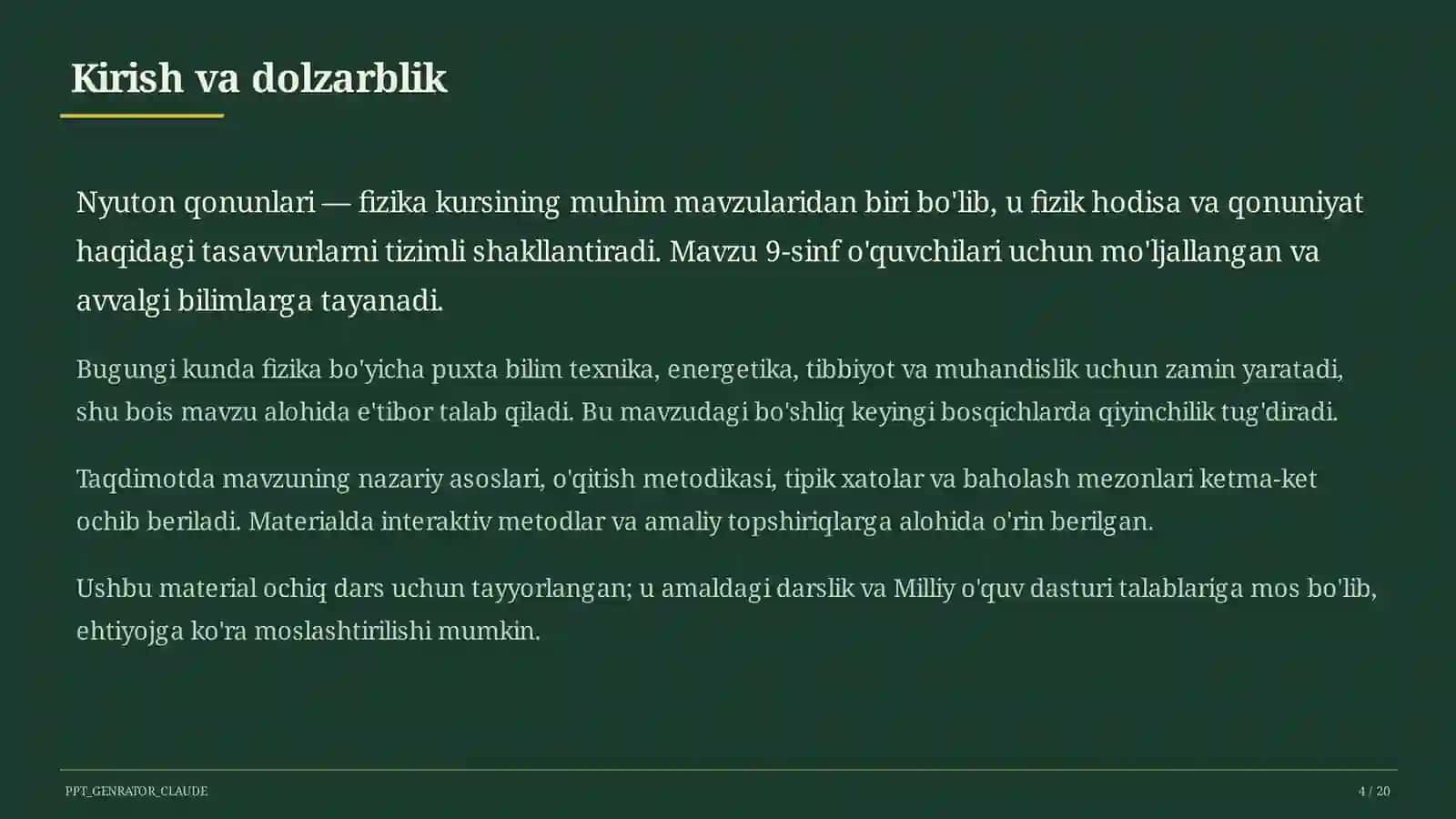 Nyuton qonunlari (9-sinf) 4
