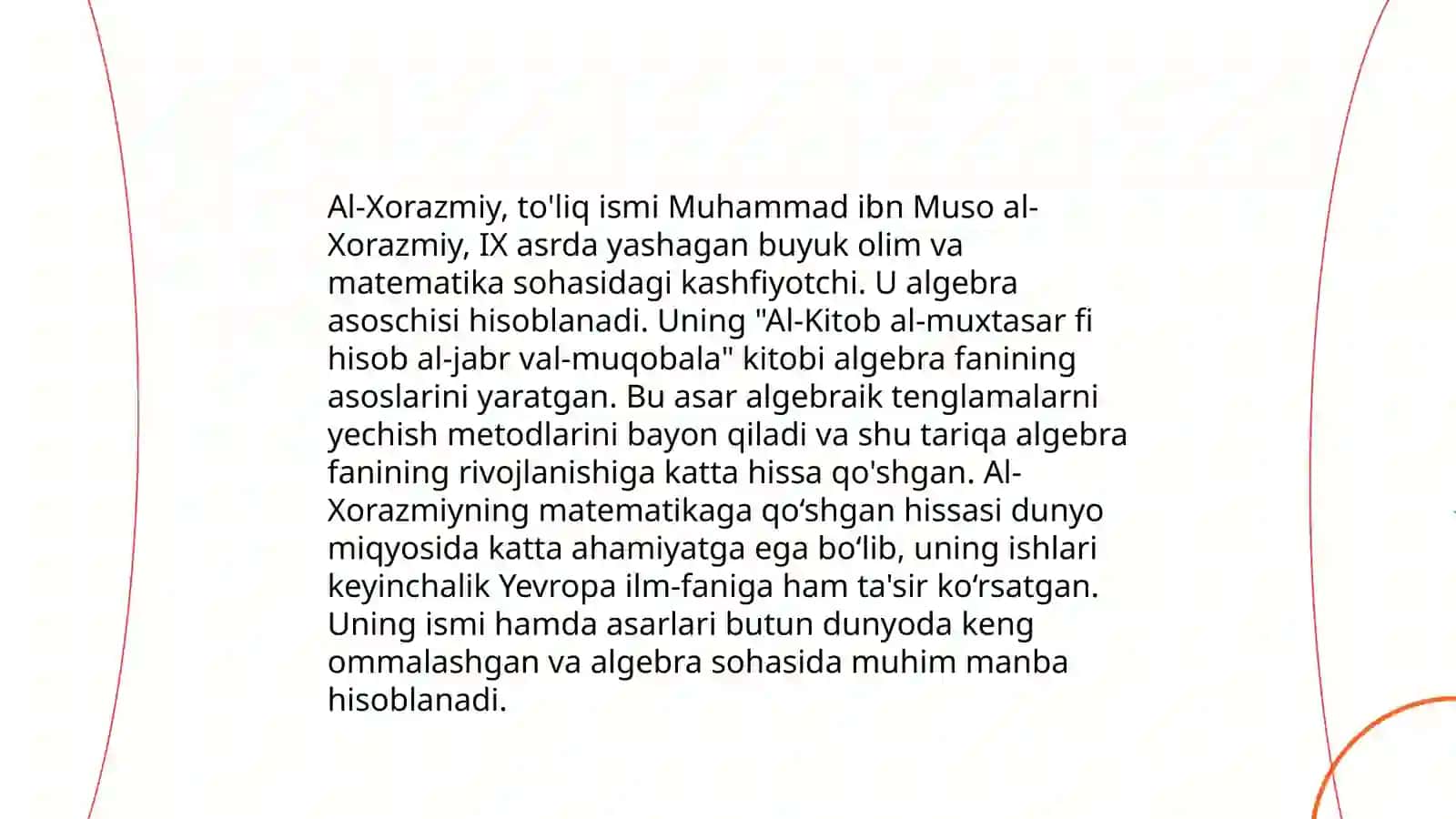 Sharq mutafakkirlarining matematikaga oid qarashlari 4