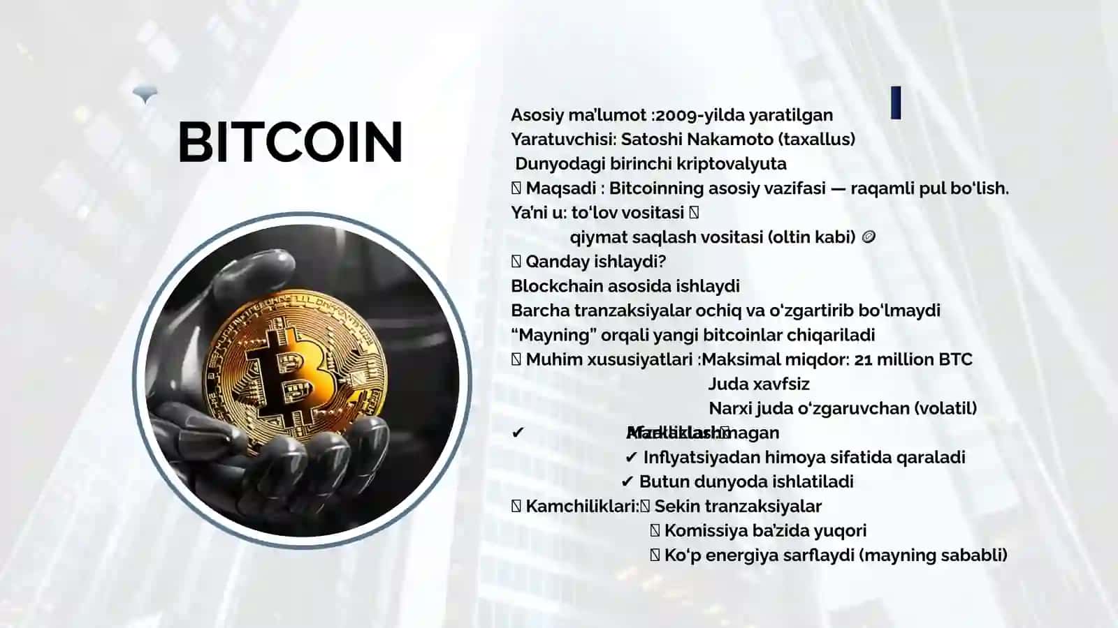Kriptovalyuta bozorining iqtisodiyotdagi o'rni. 4