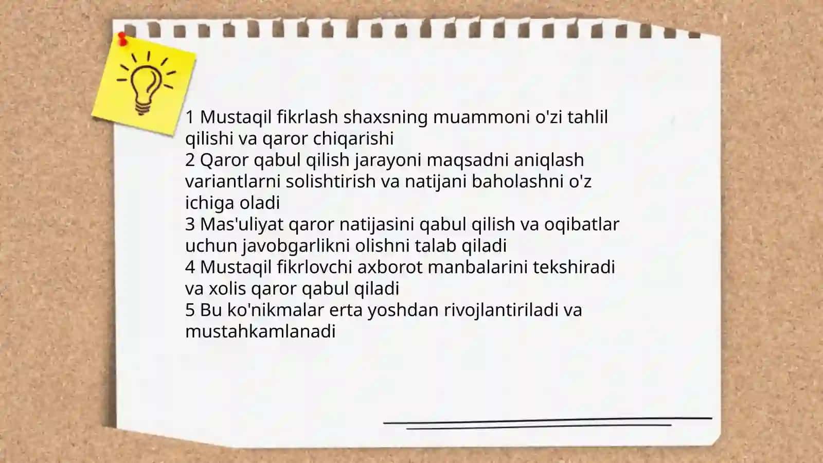 Ijodiy tafakkur va mustaqil fikrlash belgilari 4