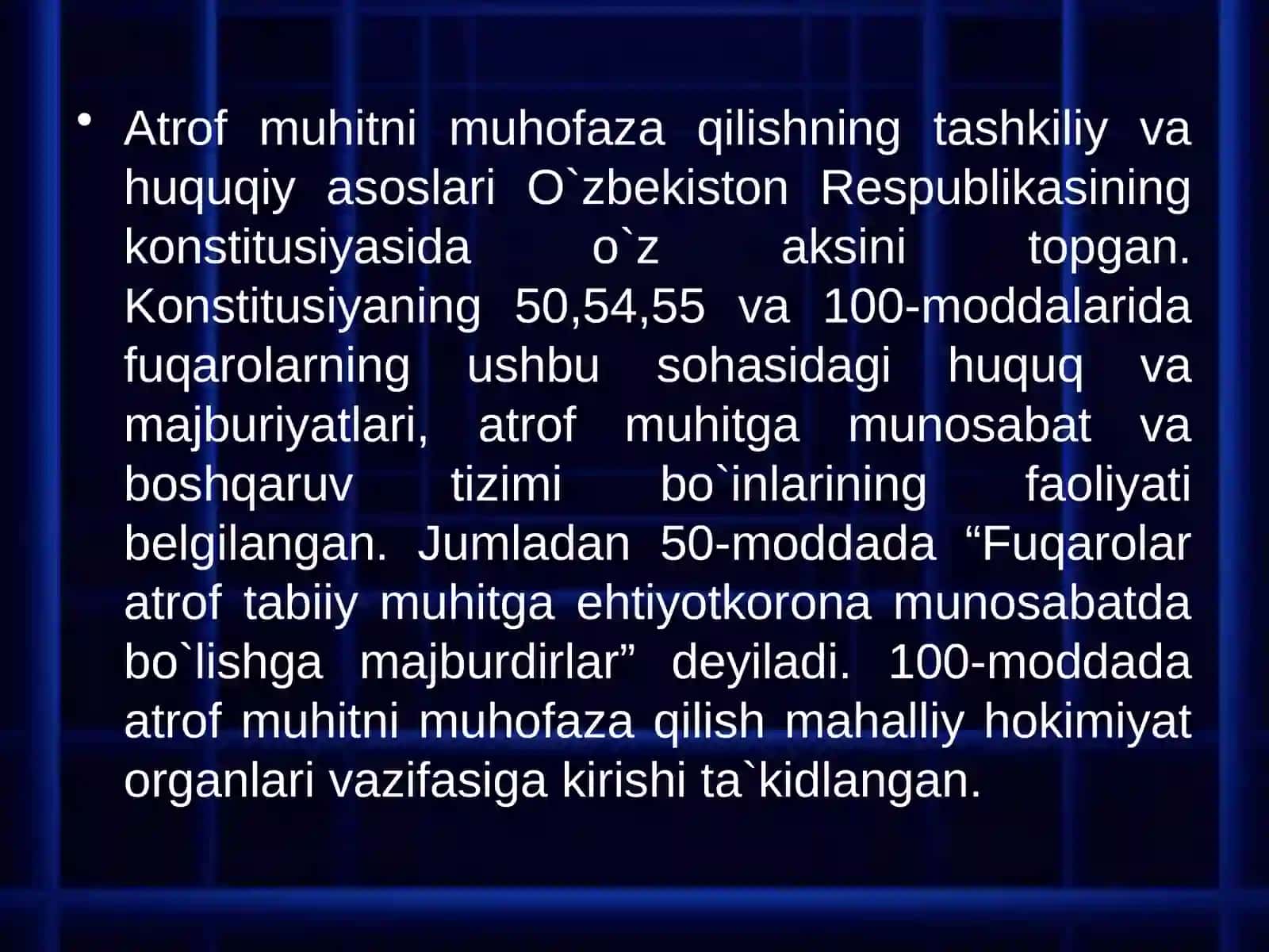 Tabiat muhofazasida davlat boshqaruvi organlari 4