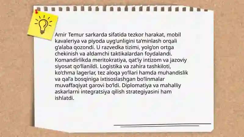 Amir Temur: davlat boshqaruvi va ma'muriy tizimi 4