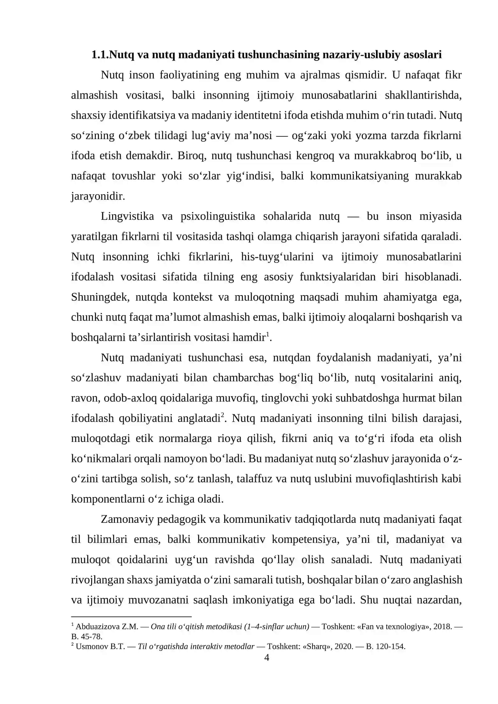 O‘QUVCHILAR NUTQINI SHAKLLANTIRISHNING ZAMONAVIY YONDASHUVLARI VA TEXNOLOGIK IMKONIYATLARI 4