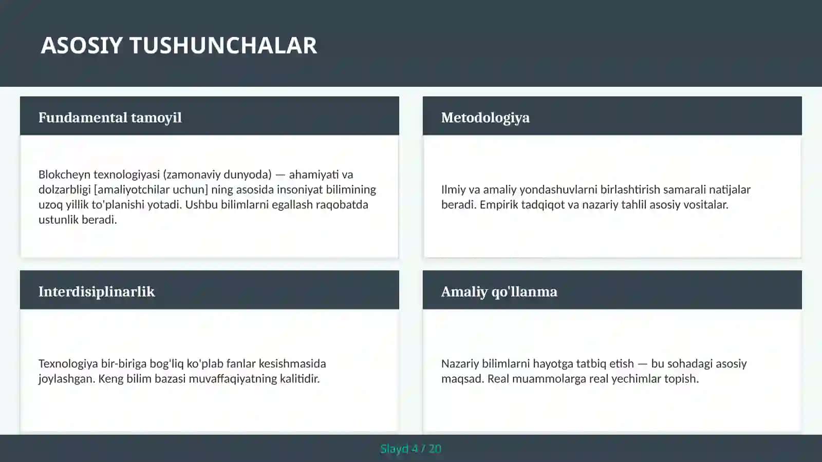 Blokcheyn Texnologiyasi (Zamonaviy Dunyoda) — Ahamiyati va Dolzarbligi [Amaliyotchilar Uchun] 4