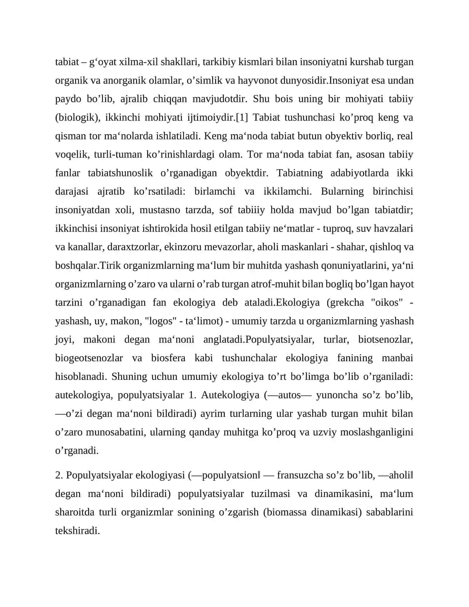 Tabiat bilan tanishtirish metodlarini qo‘llash va uning bola rivojlanishidagi o‘rni haqida 4