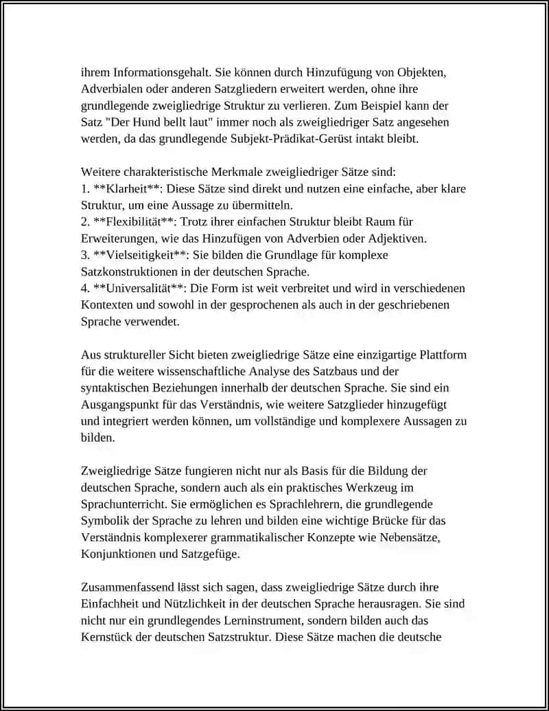 ZWEIGLIEDRIGE SÄTZE 4