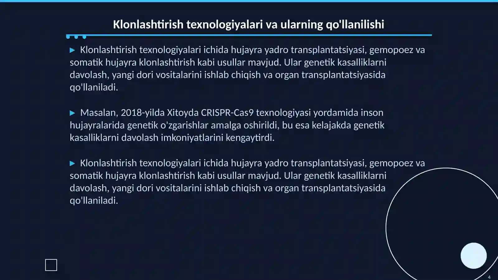 Klonlar va klonlashtirish: asosiy tushunchalar 4