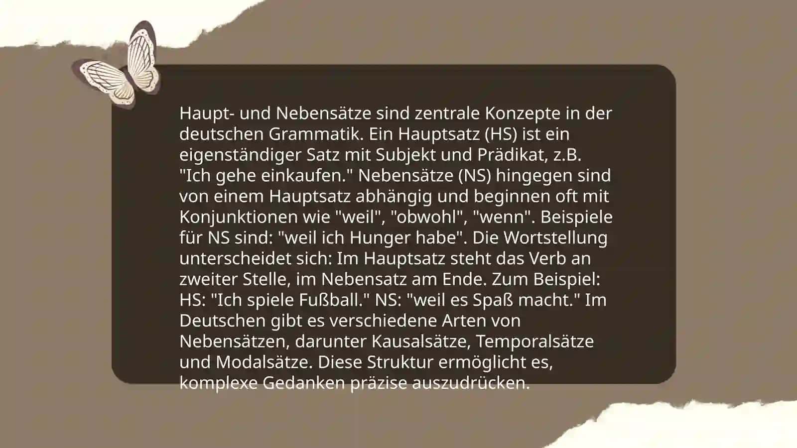 Struktur komplexer Sätze 4