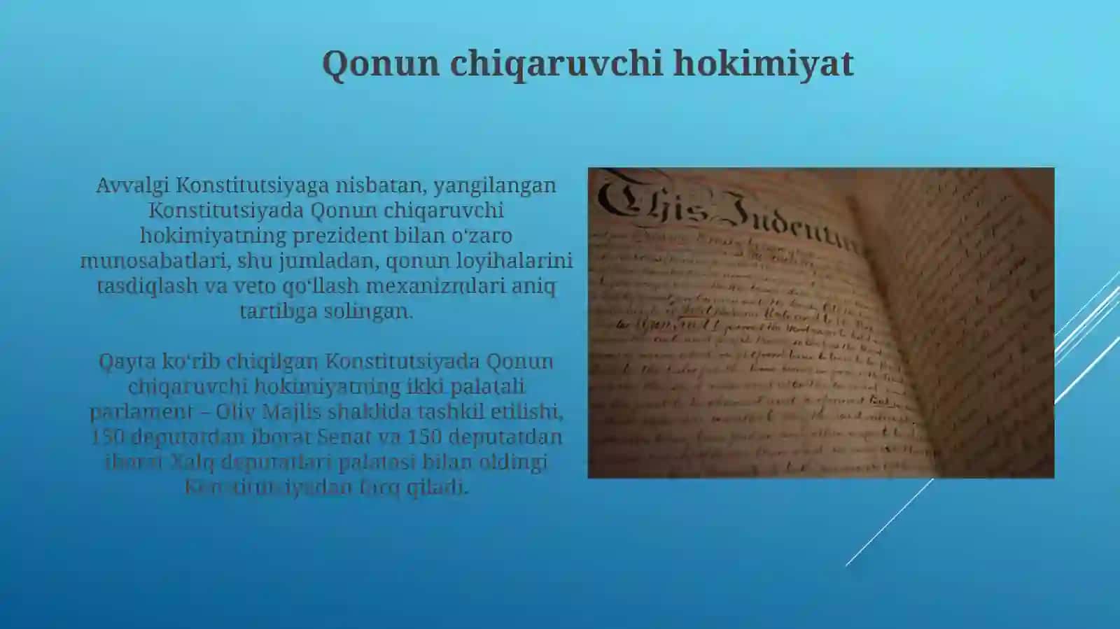 Konstitutsiyaning avvalgi va takomillashtirilgan versiyalari orasidagi farqlar 4