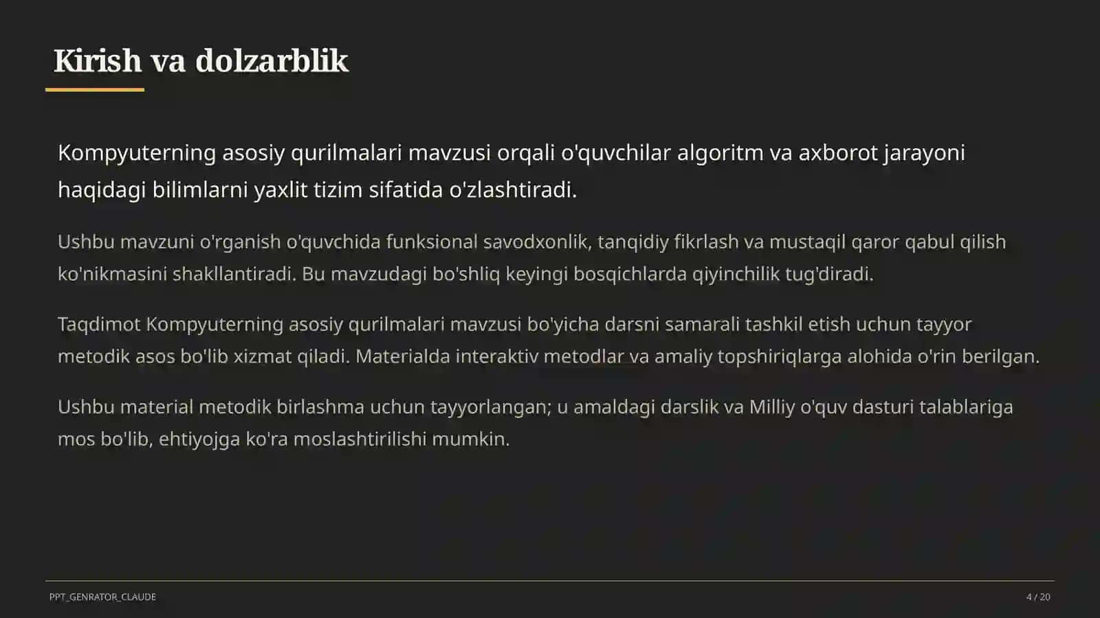 Kompyuterning asosiy qurilmalari (5-sinf) 4