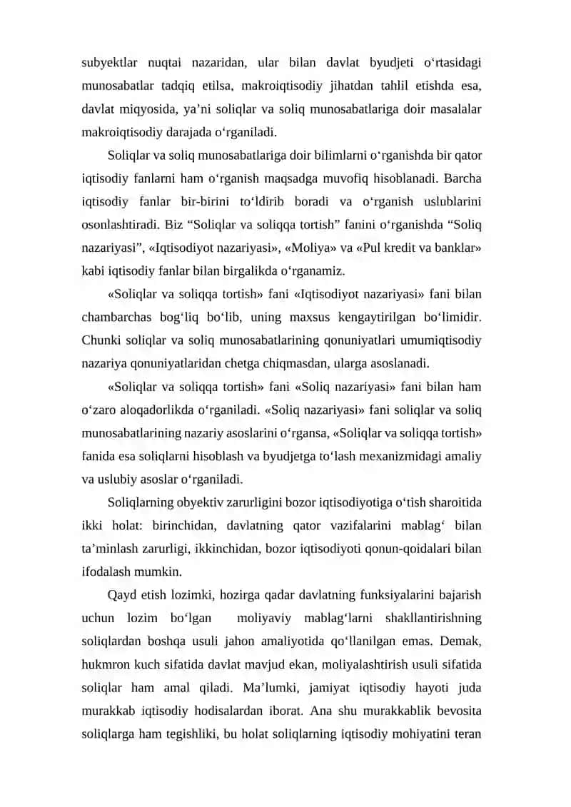 Soliq munosabatlari sub’ektlari ularning huquq va majburiyatlari 4
