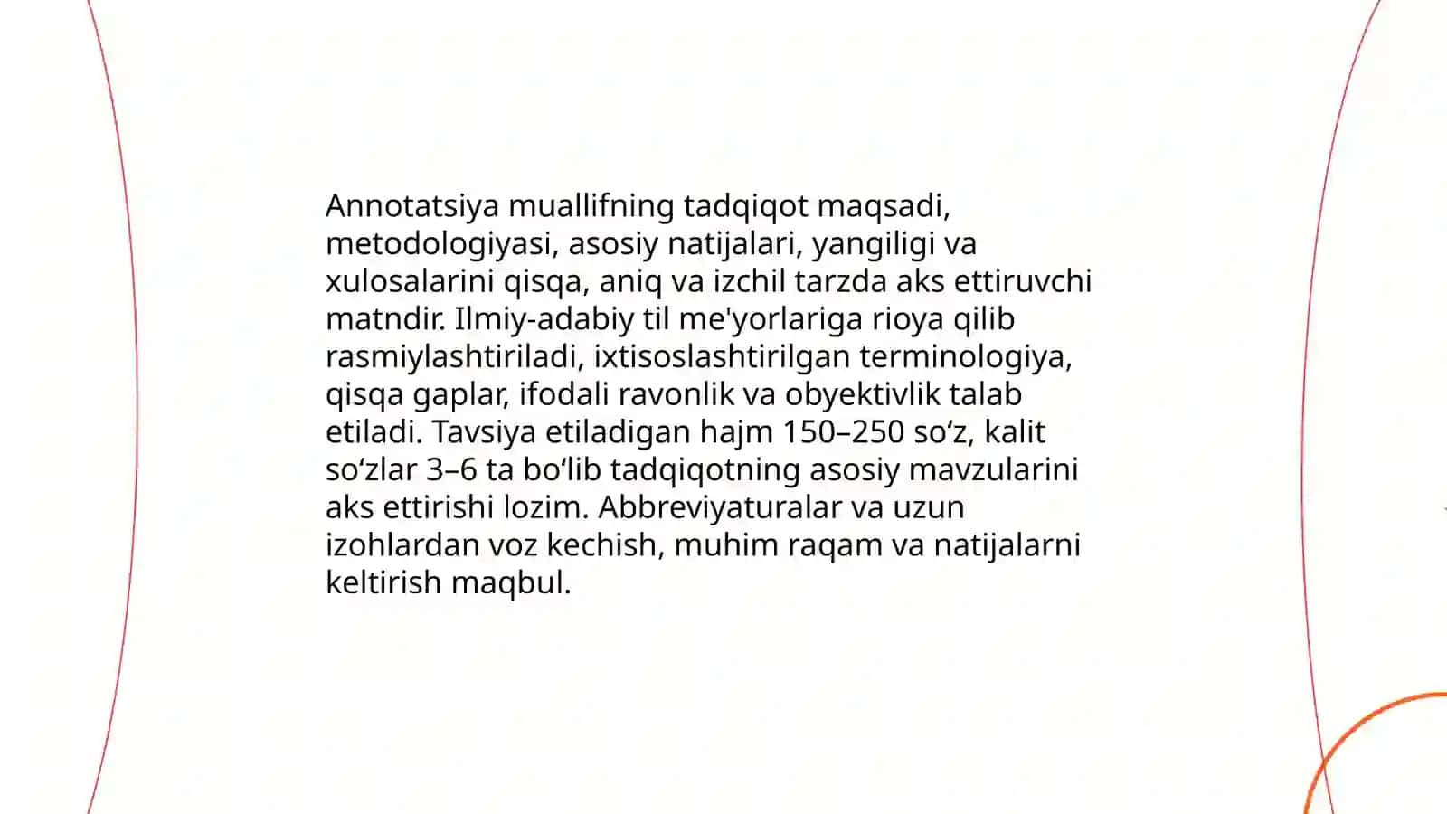 Ilmiy-tadqiqot natijalarini ilmiy-adabiy tilda rasmiylashtirish 4